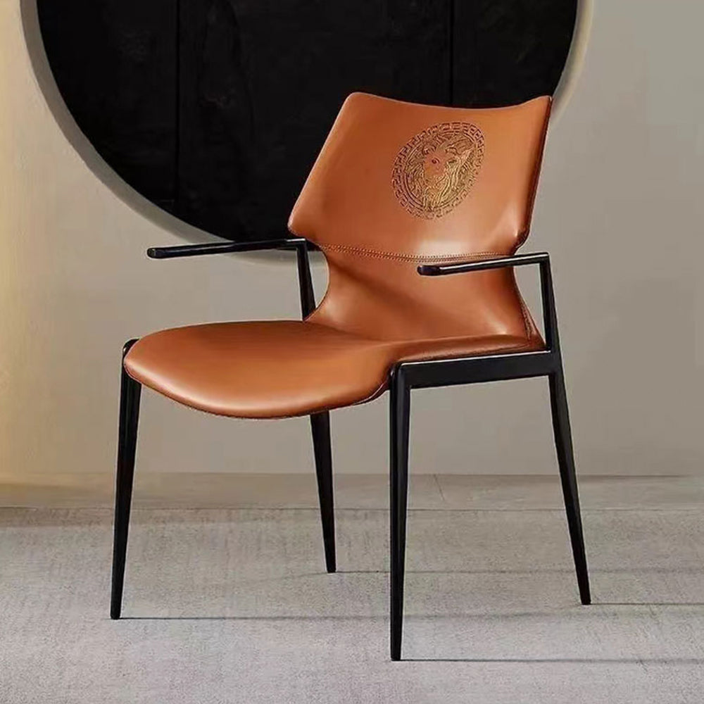 LIVARA DC1115 Faux Leather Fabric Dining Chair Stainless Steel Legs