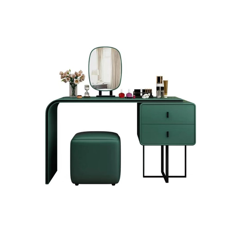 LIVARA DR1008 100-120cm Carbon Steel Dressing Table With Mirror - Green