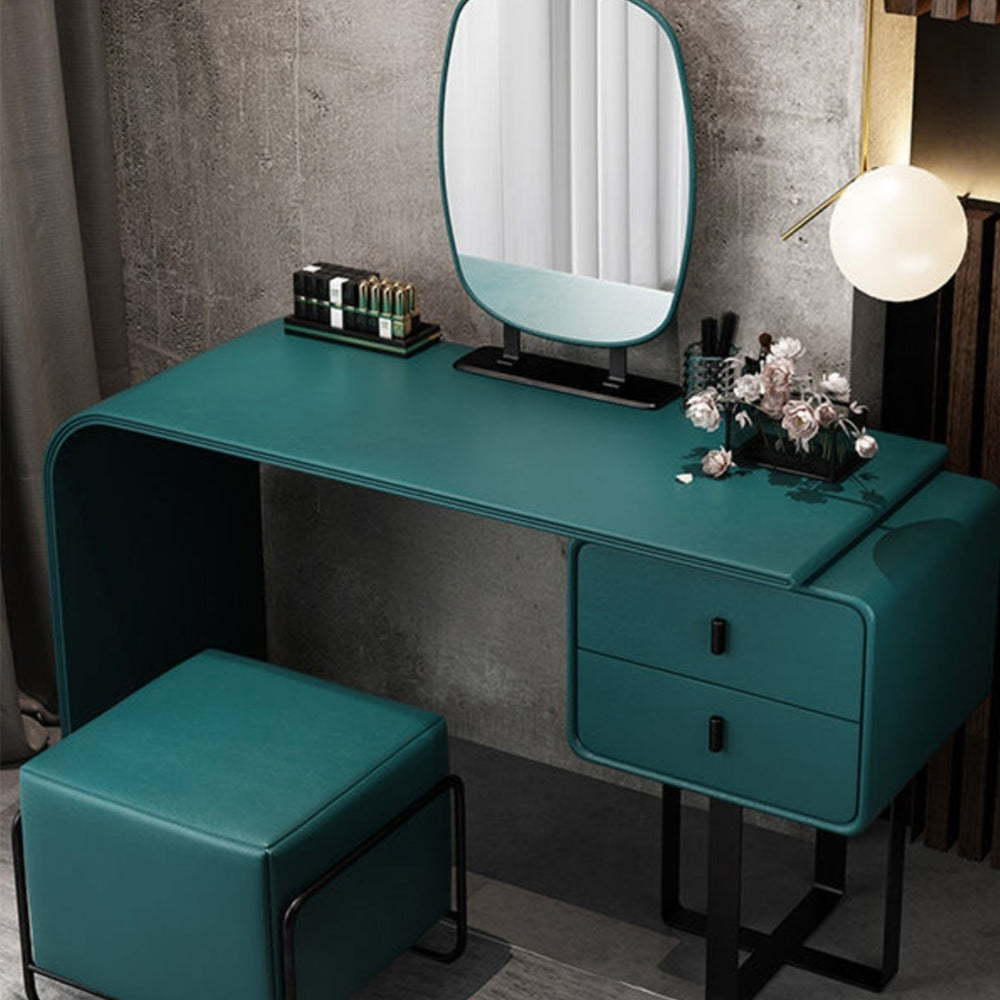 LIVARA DR1008 100-120cm Carbon Steel Dressing Table With Mirror - Green