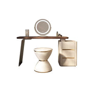 LUXORA DR1041 80-120cm Acrylic Support Solid Wood Cabinet Dressing Table