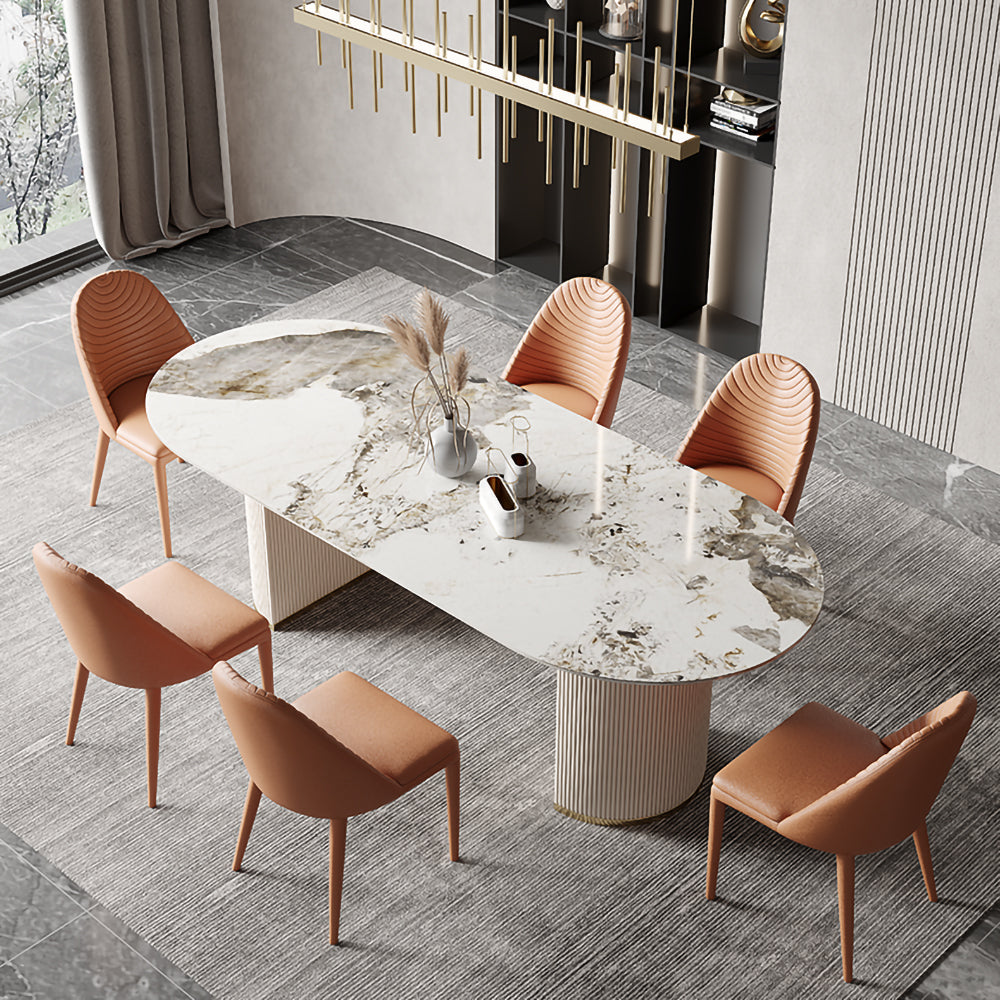 LUXORA DT1003 Minimalist Style 140-160-180cm Sintered Stone Dining Table