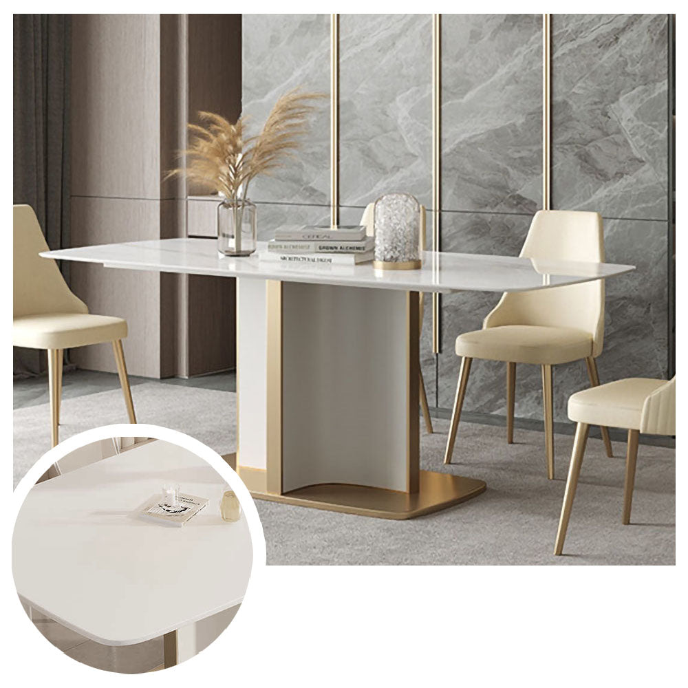 LUXORA DT1016 Light Luxury Style 140-160-180cm Sintered Stone Dining Table