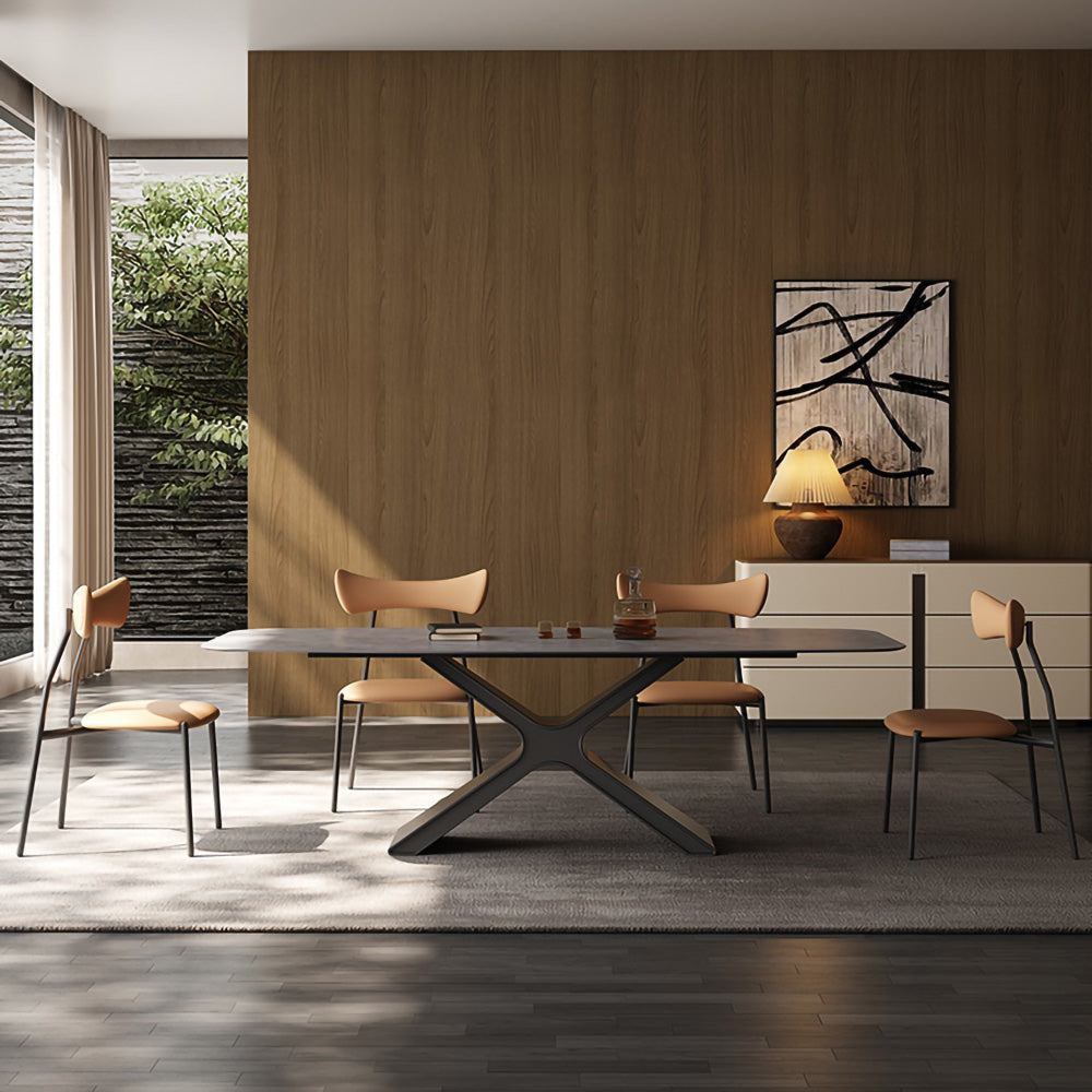 LUXORA DT1022 Modern Simplicity Style 140-160-180cm Sintered Stone Dining Table