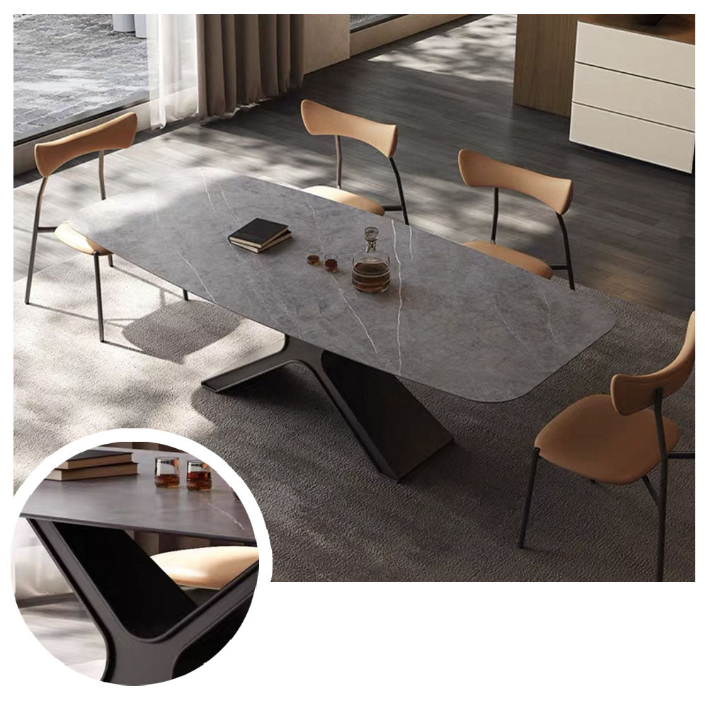 LUXORA DT1022 Modern Simplicity Style 140-160-180cm Sintered Stone Dining Table