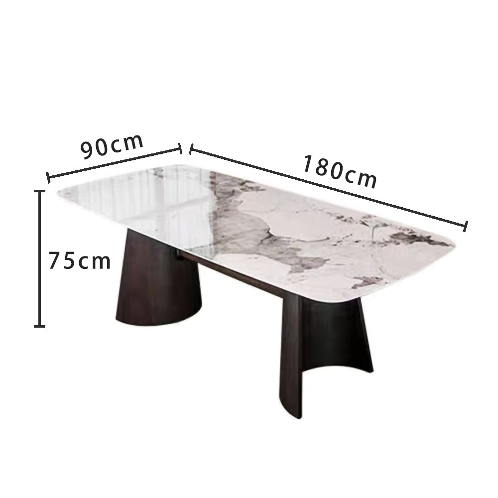 LUXORA DT1032 Minimalist Style 140-160-180cm Sintered Stone Dining Table