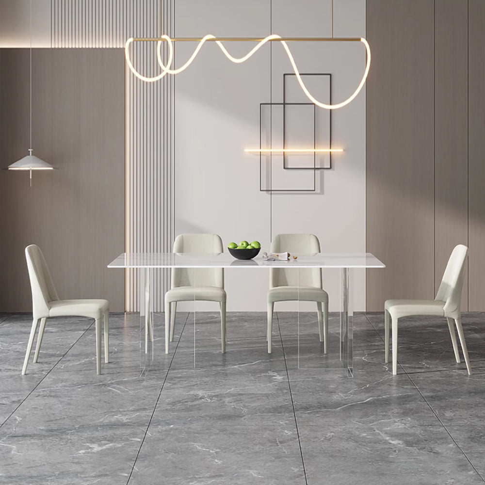 LUXORA DT1036 Minimalist Style 140-160-180cm Sintered Stone Dining Table