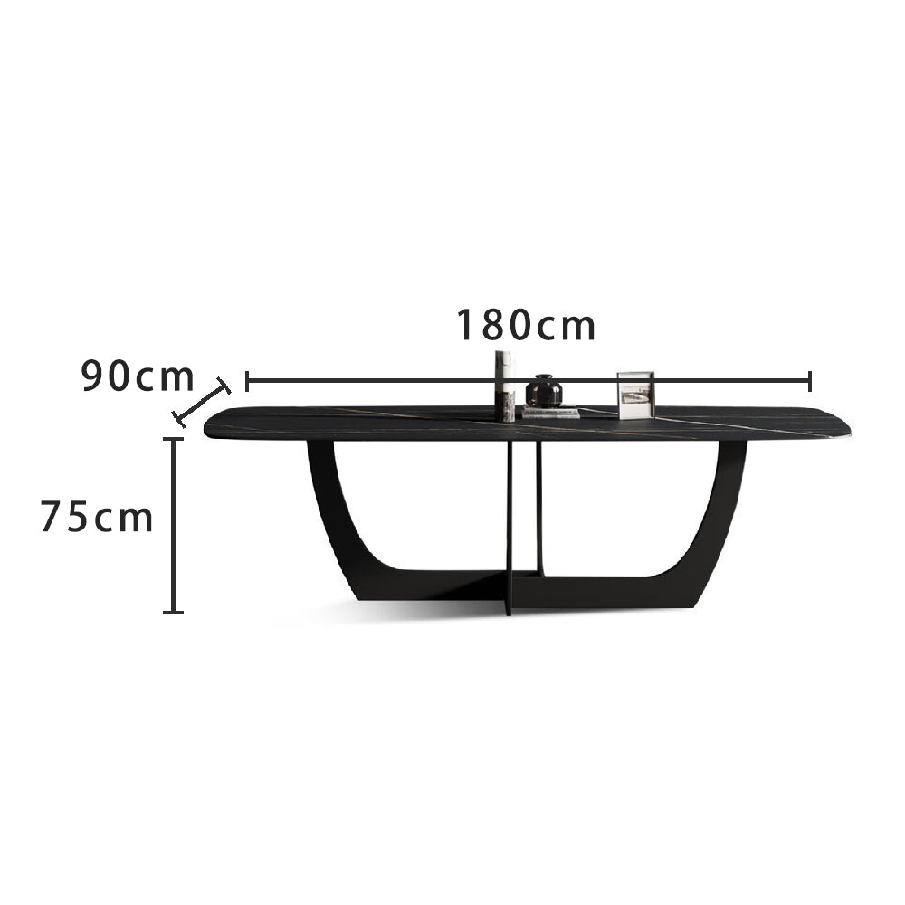 LUXORA DT1039 Minimalist Style 140-160-180cm Sintered Stone Dining Table