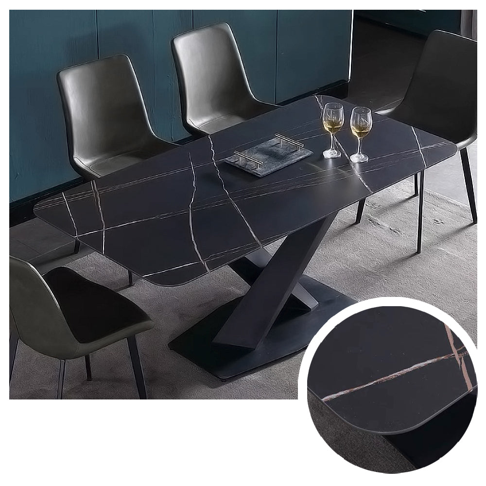 LIVARA DT1040 Modern Simplicity Style 140-160-180-200cm Sintered Stone Dining Table