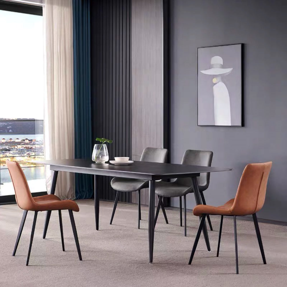 LIVARA DT1042 Minimalist Style 130-140-160-180cm Sintered Stone Dining Table
