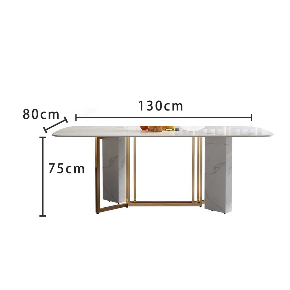 LUXORA DT1077 Light Luxury Style 130-140-160-180cm Sintered Stone Dining Table