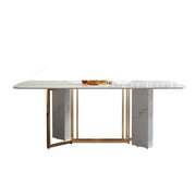 LUXORA DT1077 Light Luxury Style 130-140-160-180cm Sintered Stone Dining Table