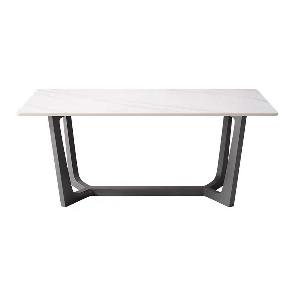 LIVARA DT1079 Minimalist Style 140-160-180cm Sintered Stone Dining Table