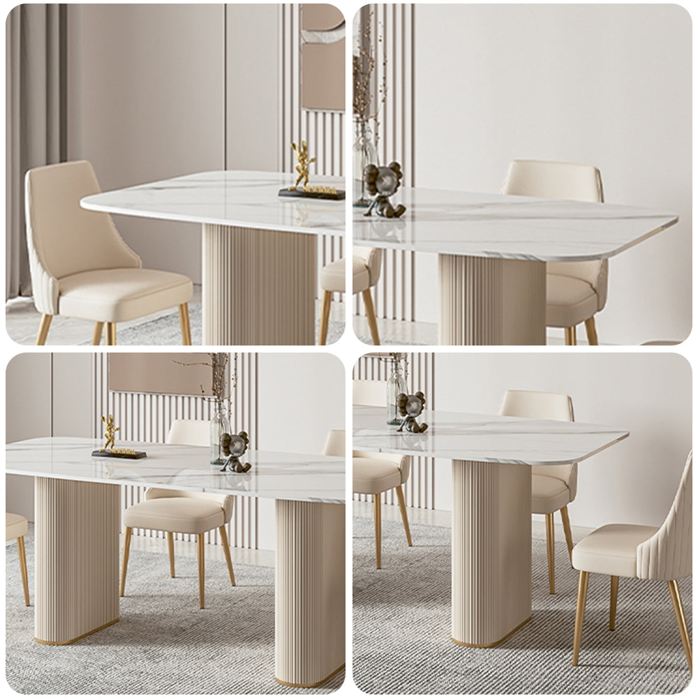 LUXORA DT1091 140/160/180cm Length Dining Table High-quality Sintered Stone Tabletop