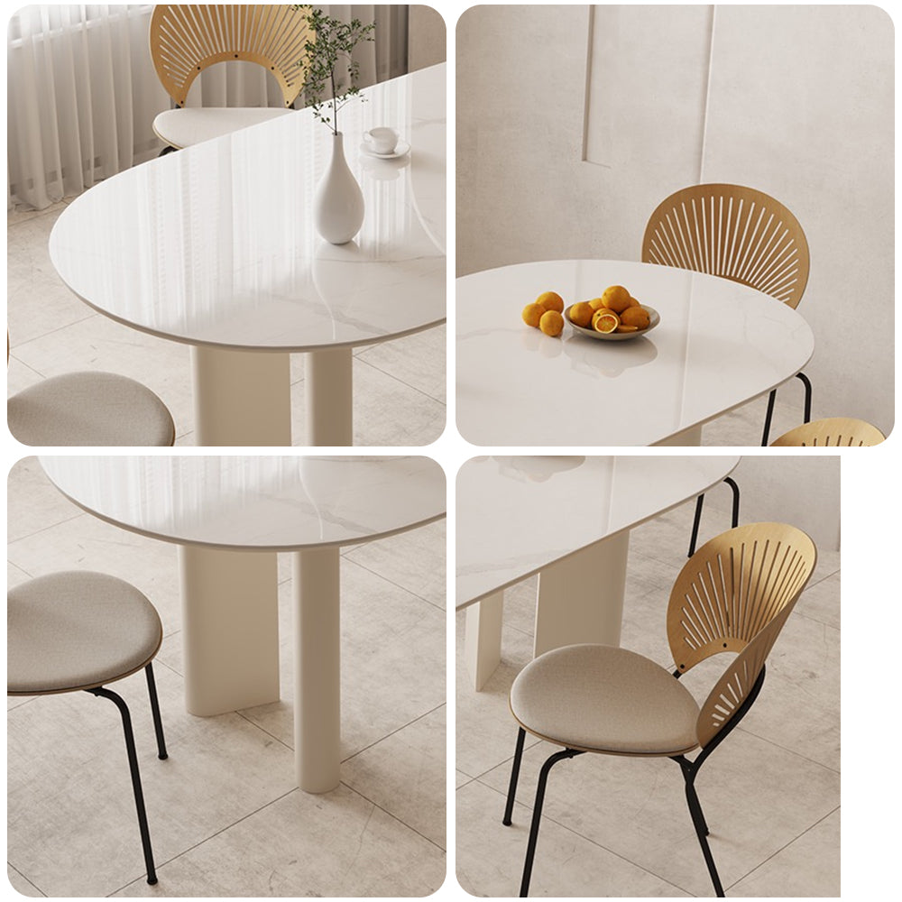 LUXORA DT1099 140/160/180cm Length Sintered Stone Tabletop Dining Table