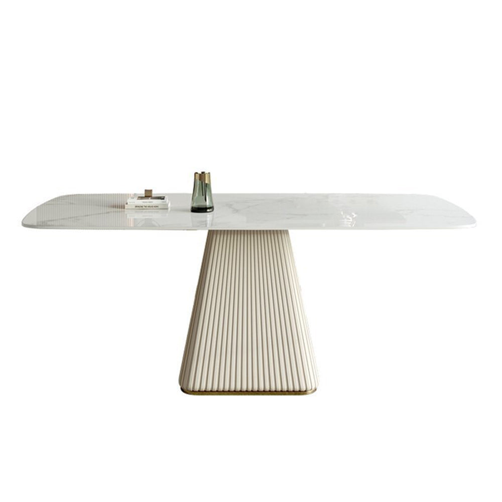 LUXORA DT1100 140/160/180cm Length Sintered Stone Tabletop Dining Table Carbon Steel Legs