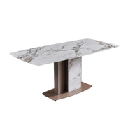 LUXORA DT1129 Light Luxury Style 130-140-150-160cm Sintered Stone Dining Table