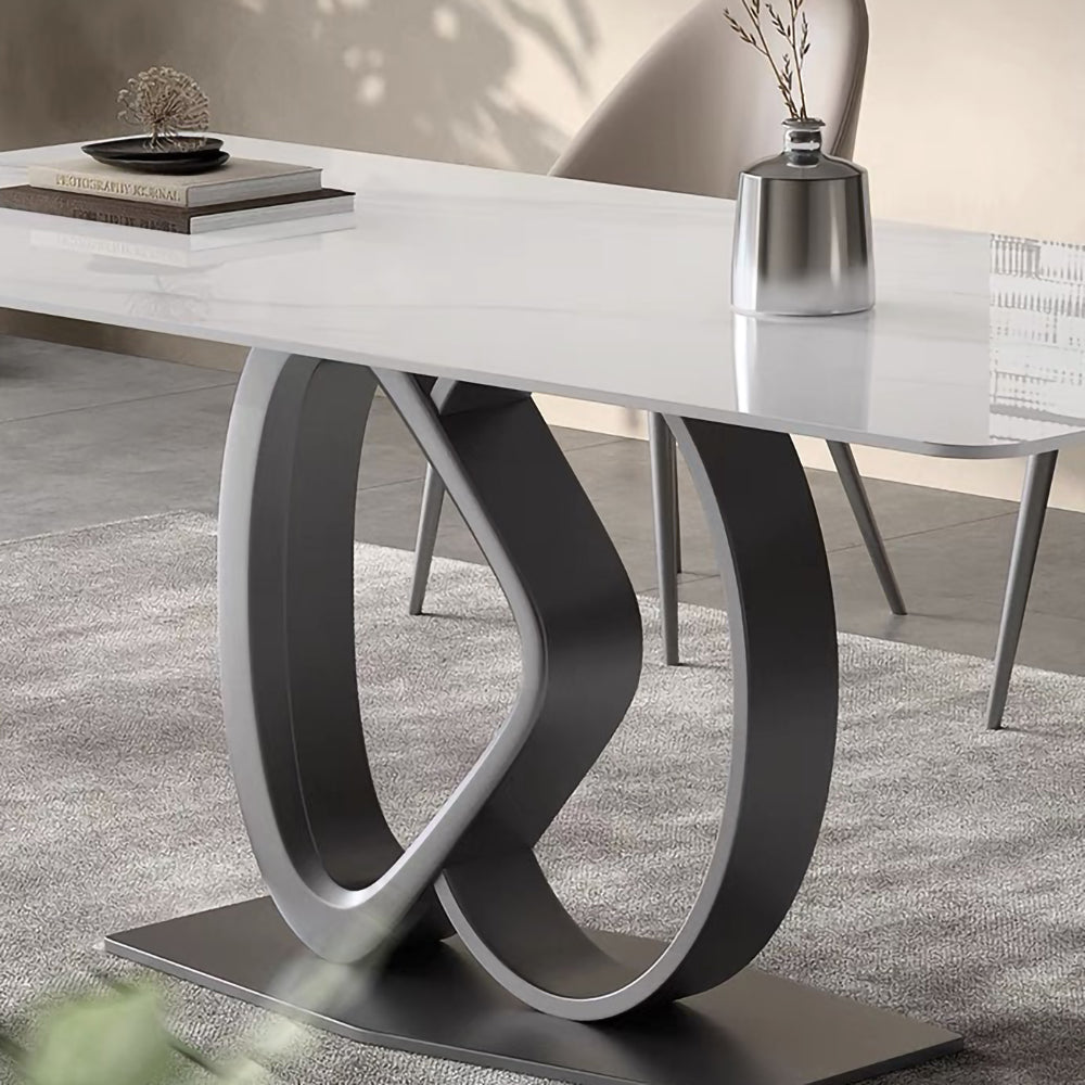 LUXORA DT1134 Minimalist Style 130-140-160-180cm Sintered Stone Dining Table
