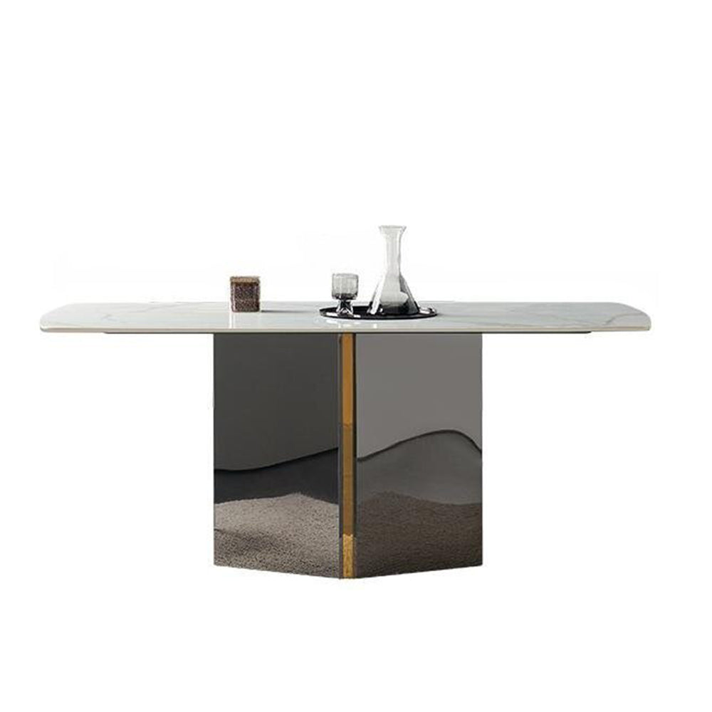 LUXORA DT1177 140/160/180cm Length 12mm Thickness Sintered Stone Tabletop Dining Table