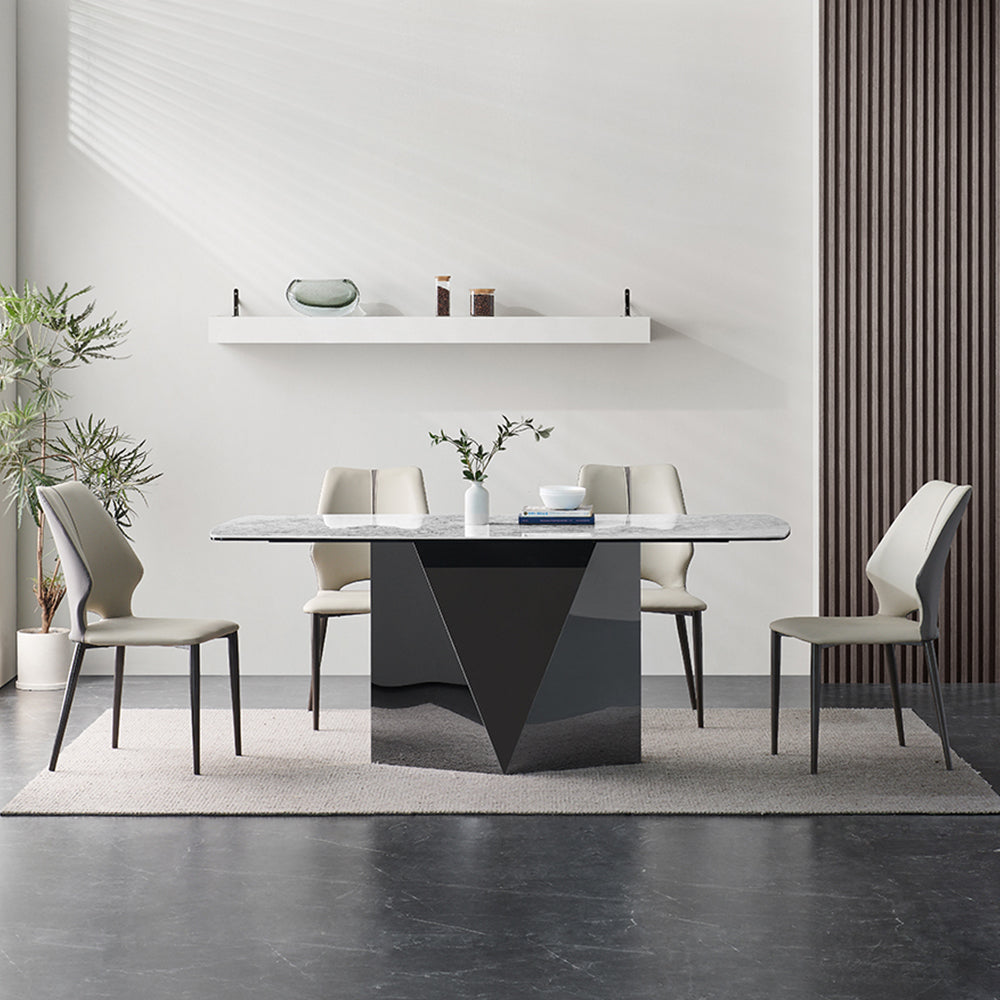LUXORA DT1178 140/160/180cm Length 12mm Thickness Sintered Stone Tabletop Dining Table