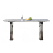 LUXORA DT1179 140/160/180cm Length 12mm Thickness Sintered Stone Tabletop Dining Table
