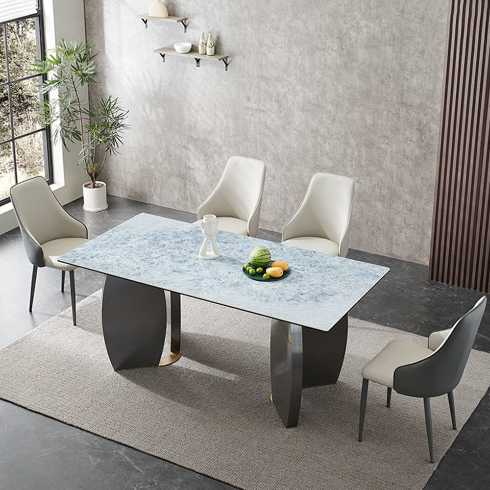 LUXORA DT1191 140/160/180cm Length 12mm Thickness Sintered Stone Tabletop Dining Table