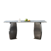 LUXORA DT1191 140/160/180cm Length 12mm Thickness Sintered Stone Tabletop Dining Table