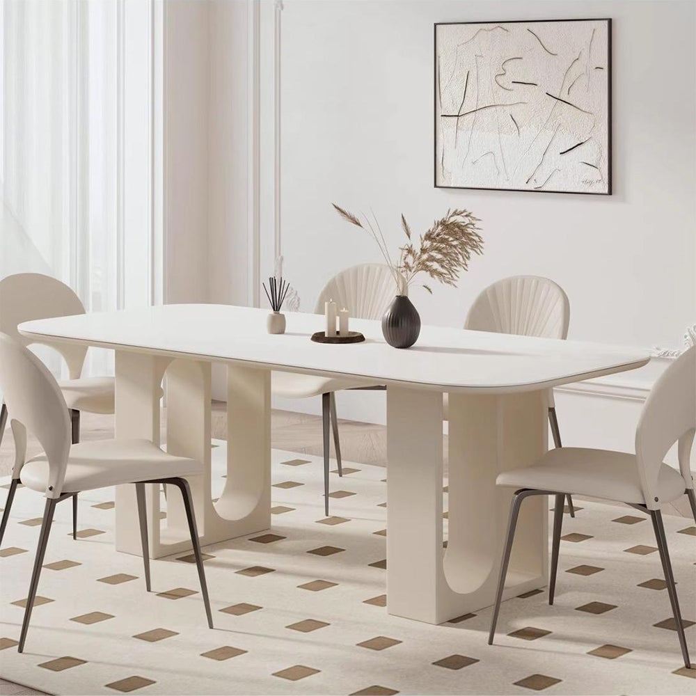 LUXORA DT1199 Minimalist Style 140-160-180cm Sintered Stone Dining Table