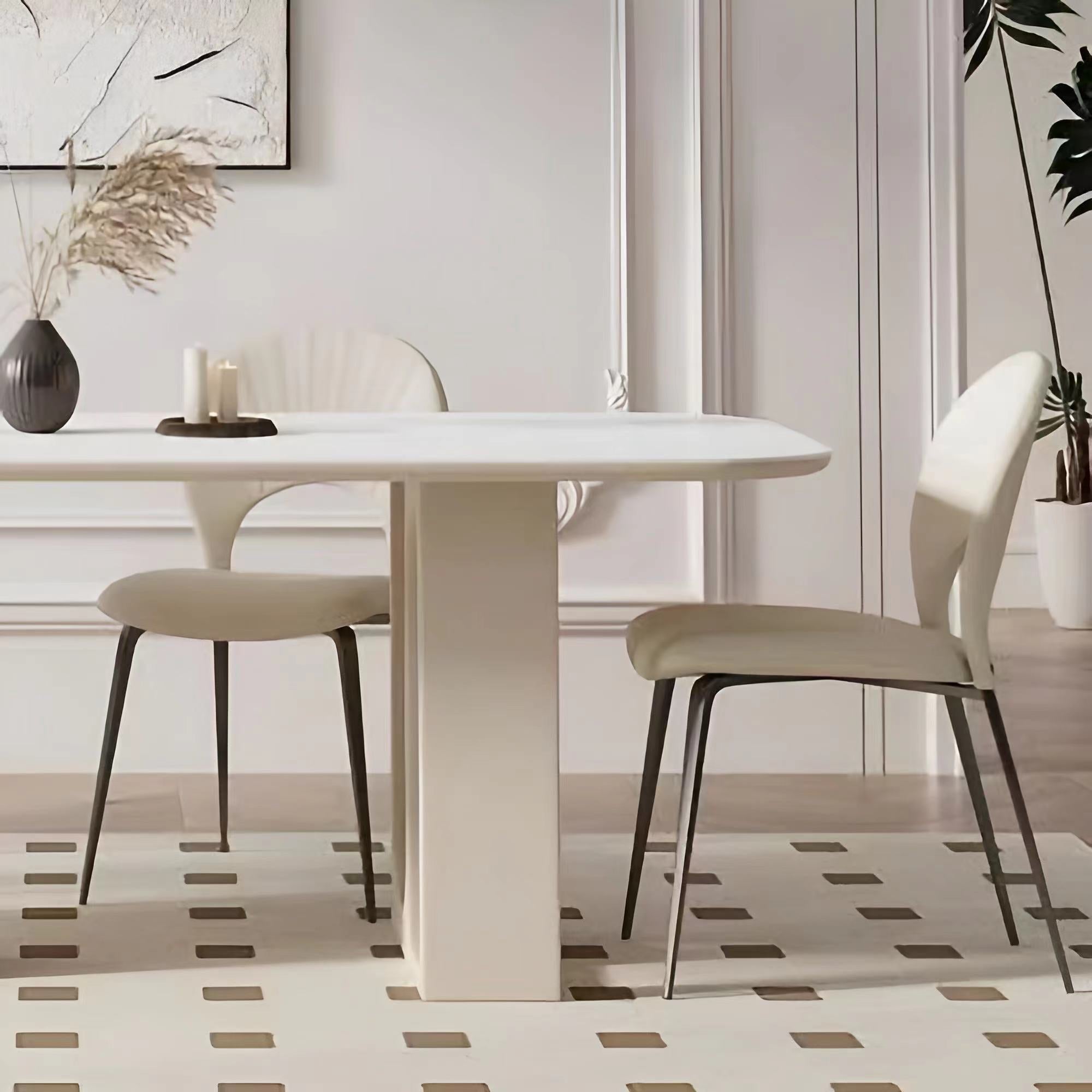 LUXORA DT1199 Minimalist Style 140-160-180cm Sintered Stone Dining Table