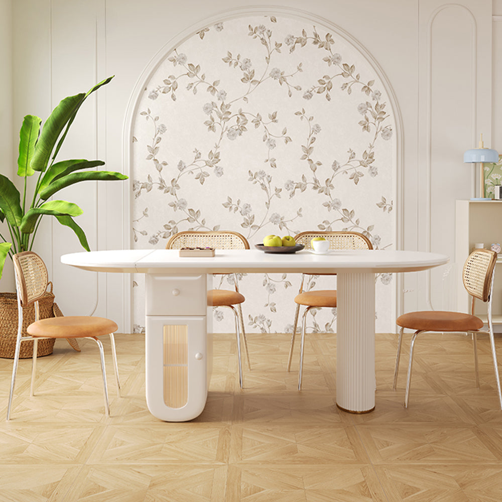 LUXORA DT1212 160/180/200cm Length Sintered Stone Tabletop Dining Table Half-folding Tabletop