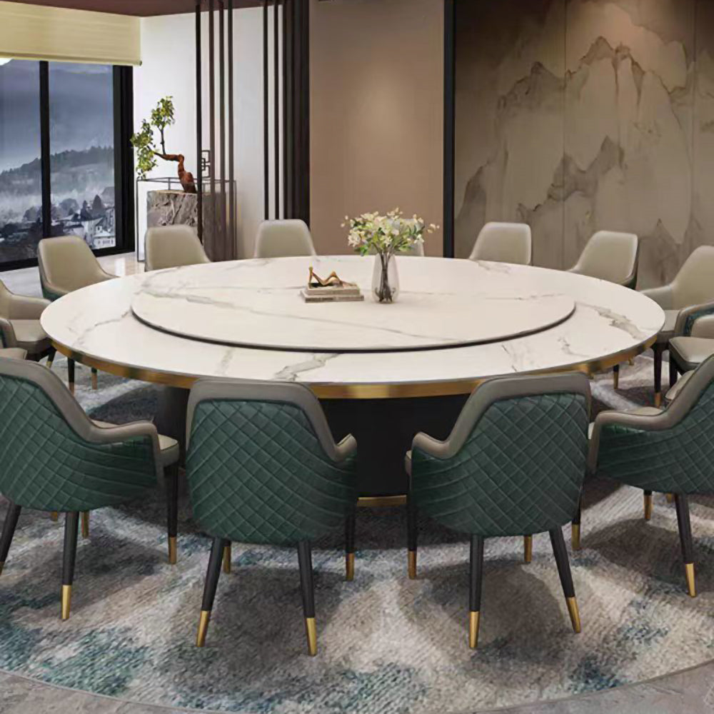 LUXORA DT1240 Light Luxury Style 180-200-220-240-260-280-300-320cm Round Sintered Stone Dining Table