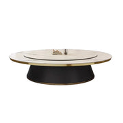 LUXORA DT1240 Light Luxury Style 180-200-220-240-260-280-300-320cm Round Sintered Stone Dining Table