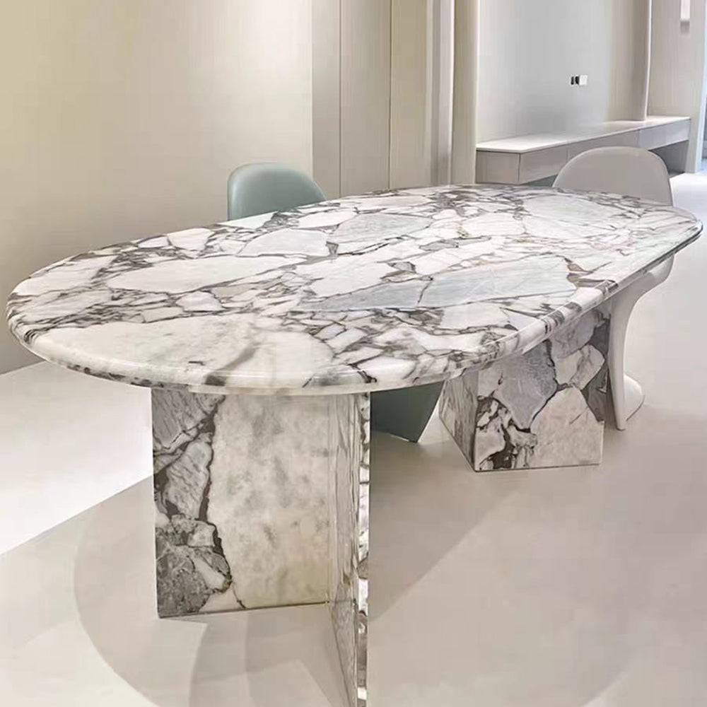 LUXORA DT1252 Light Luxury Style 160-180-200-220cm Marble Dining Table