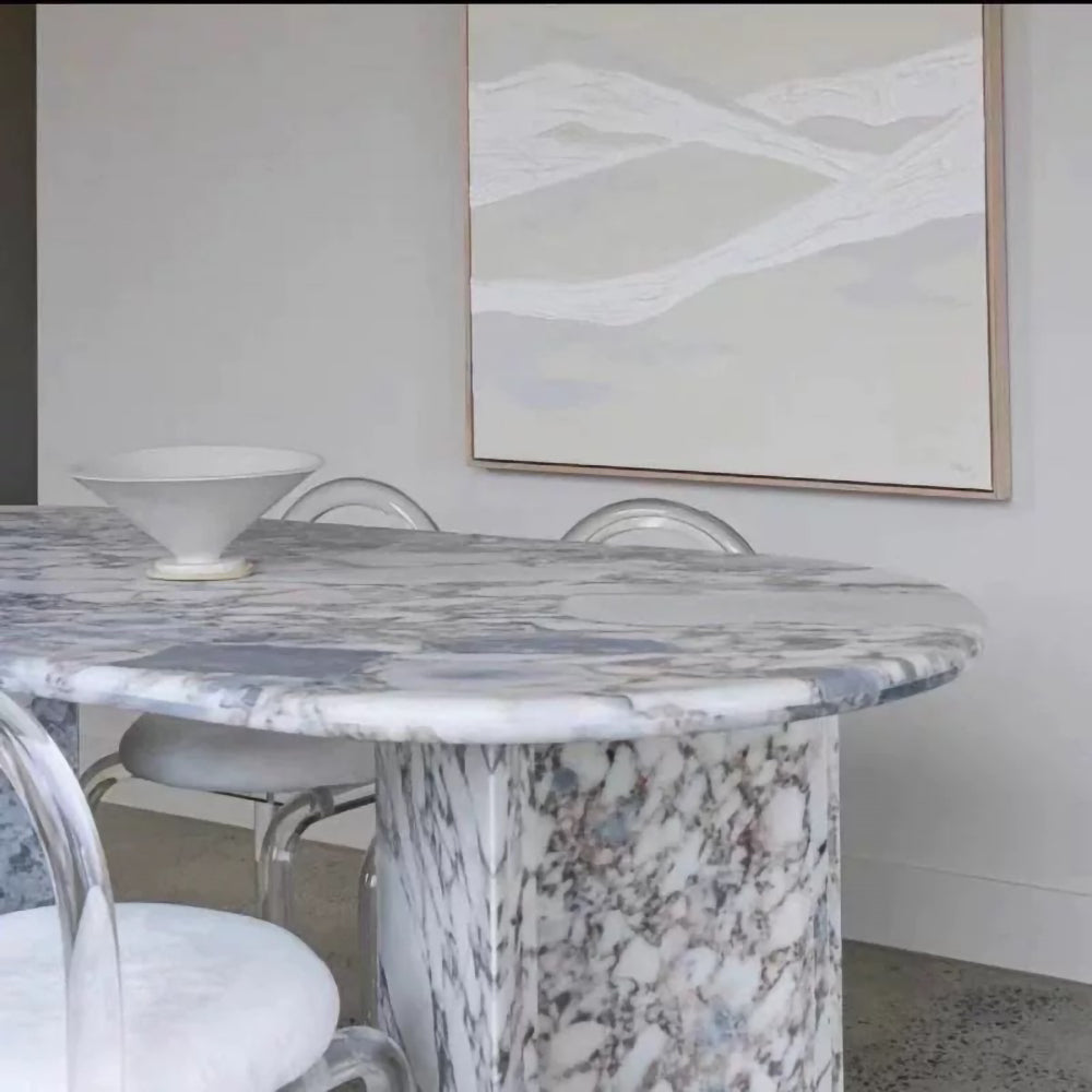 LUXORA DT1252 Light Luxury Style 160-180-200-220cm Marble Dining Table