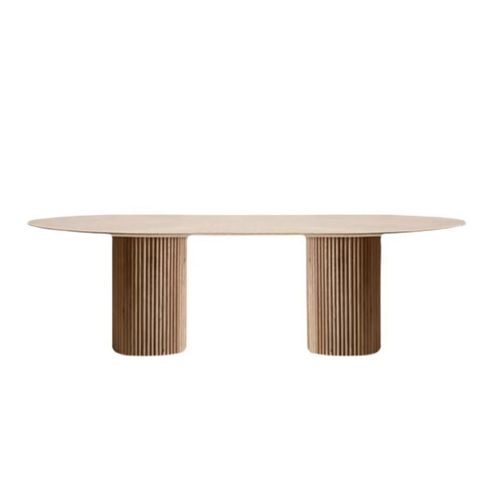 LUXORA DT1271 Minimalist Style 140-160-180-200cm Solid Wood Dining Table