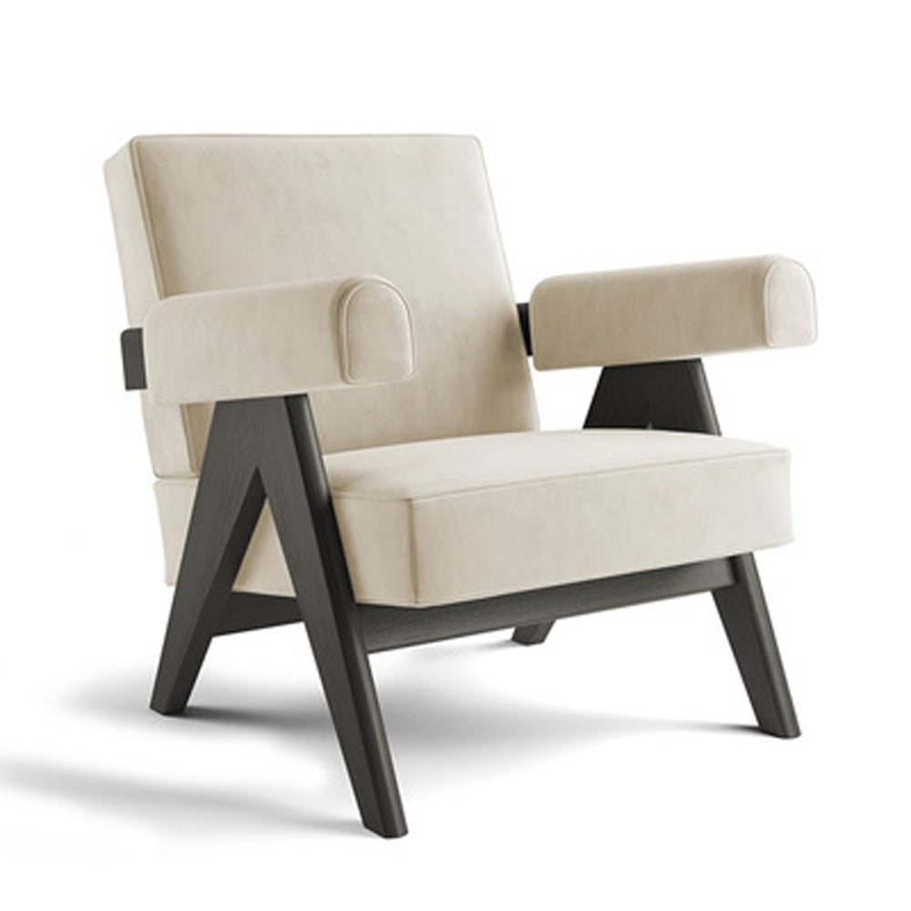 LIVARA EC1027 Solid Wood Frame Leisure Chair
