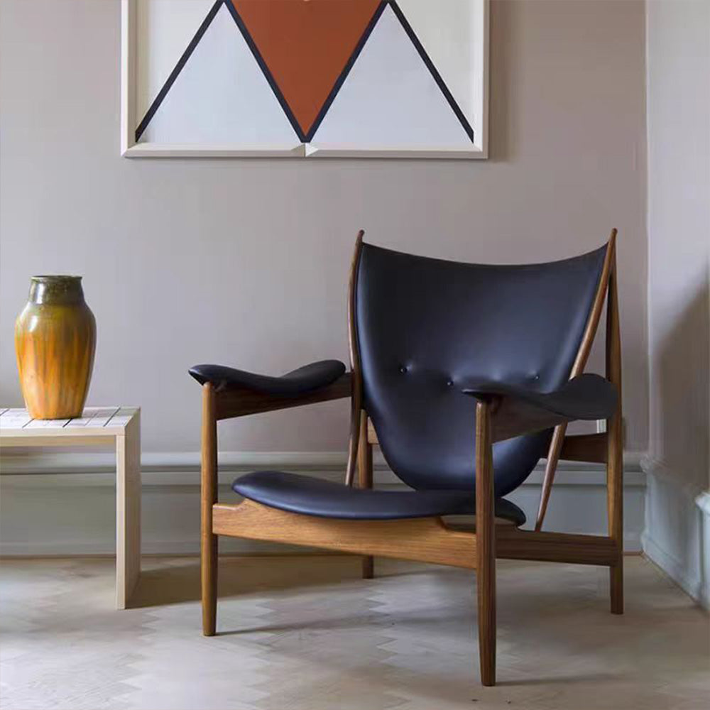 LIVARA EC1082 White Ash Wood Frame Chair