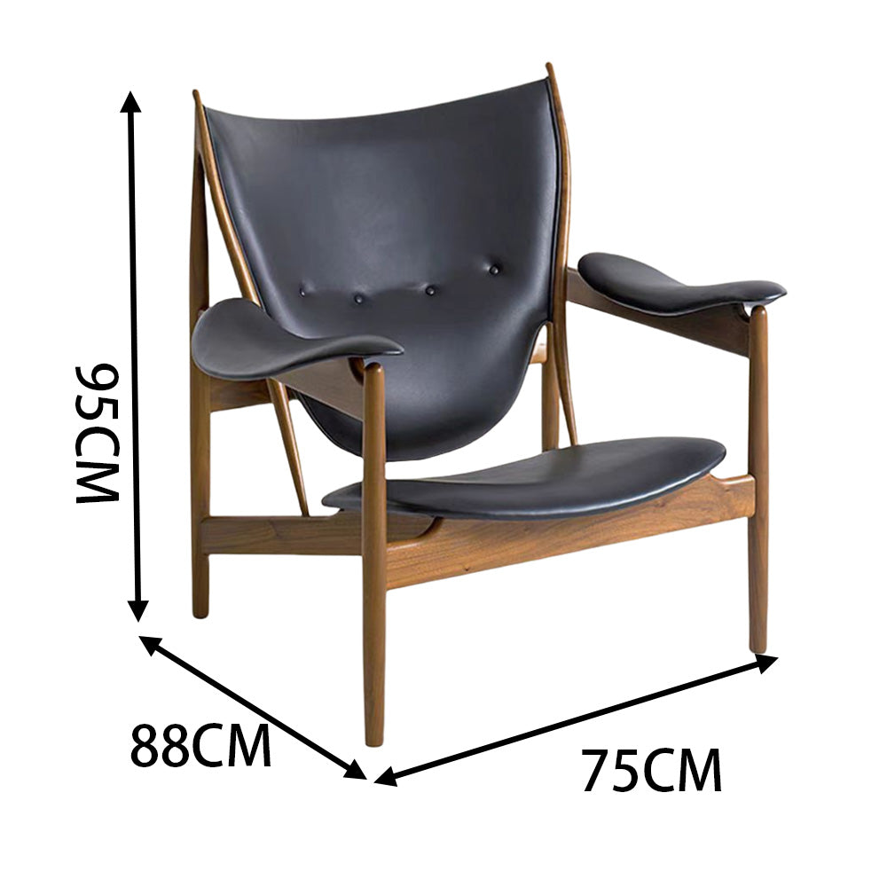 LIVARA EC1082 White Ash Wood Frame Chair