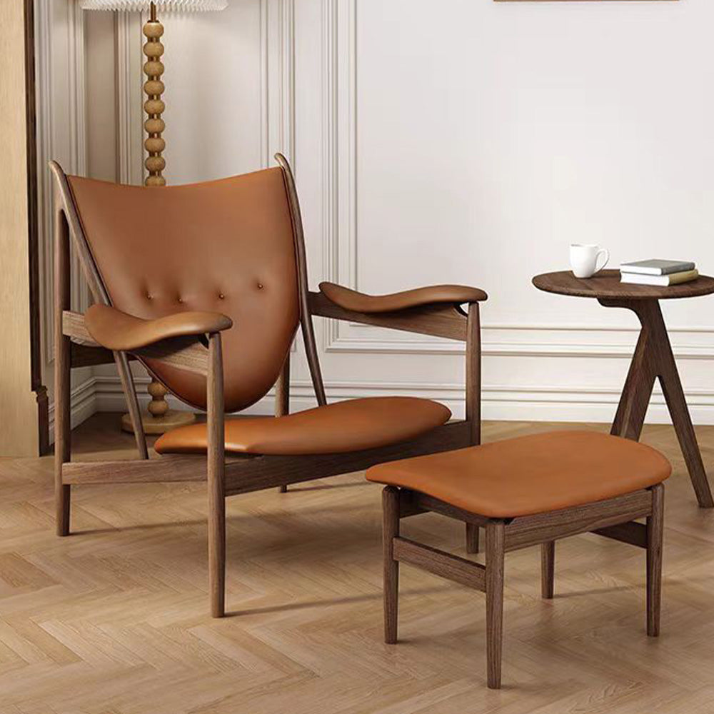 LIVARA EC1082 White Ash Wood Frame Chair