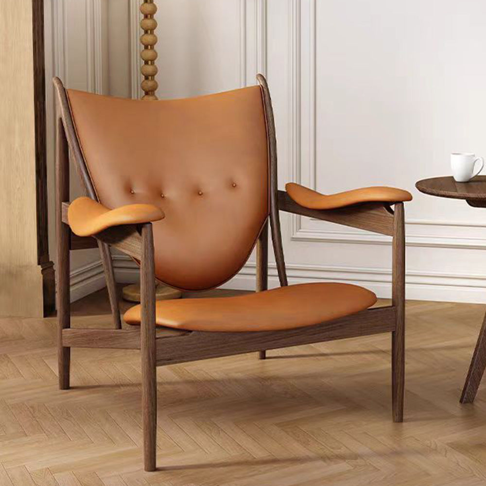 LIVARA EC1082 White Ash Wood Frame Chair