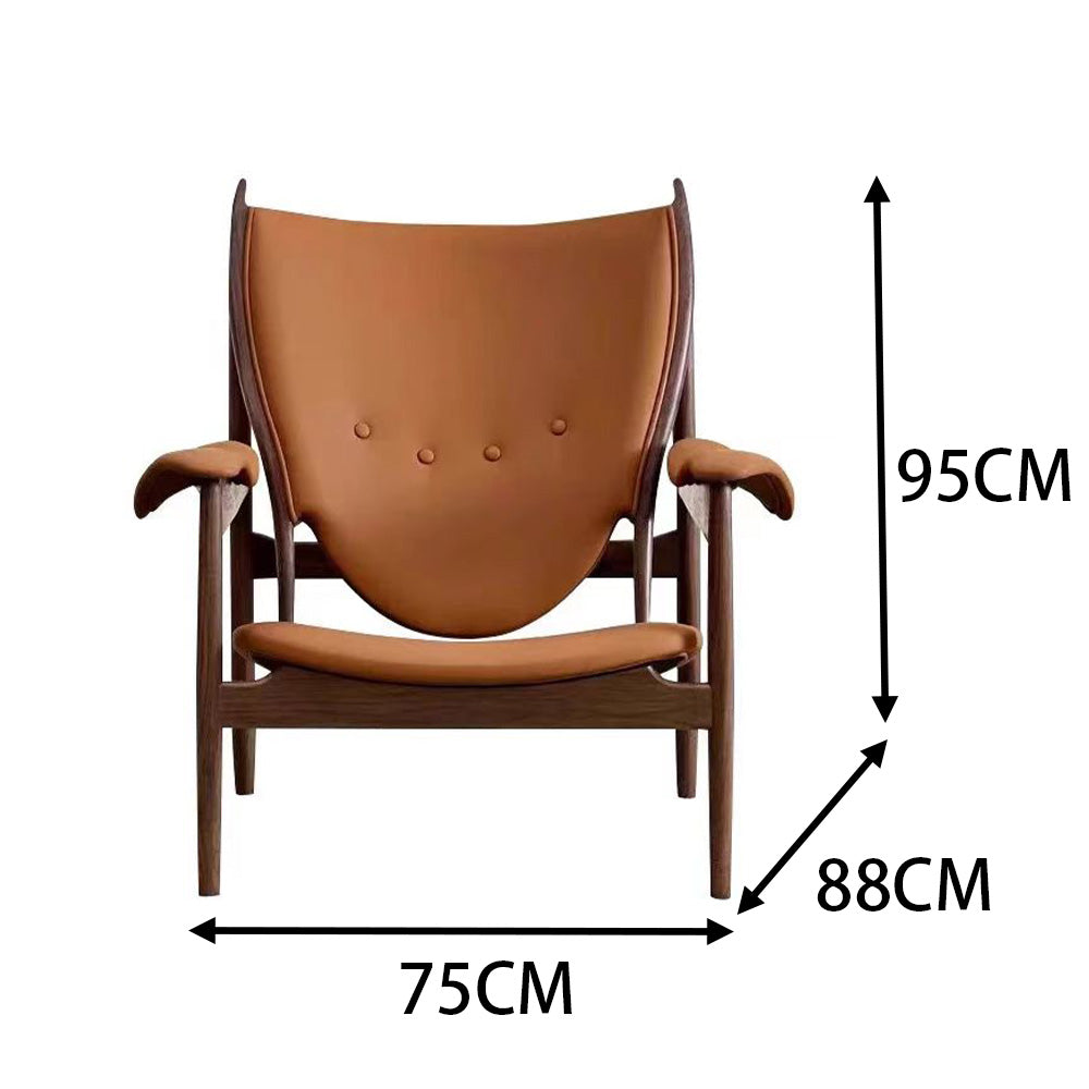 LIVARA EC1082 White Ash Wood Frame Chair