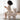 LIVARA EC1092 Wooden Frame Lamb Wool Upholstery Children's Chair