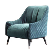 LIVARA EC1229 Simple Warm Carbon Steel & Pine Wood Velvet Fabric Leisure Chair