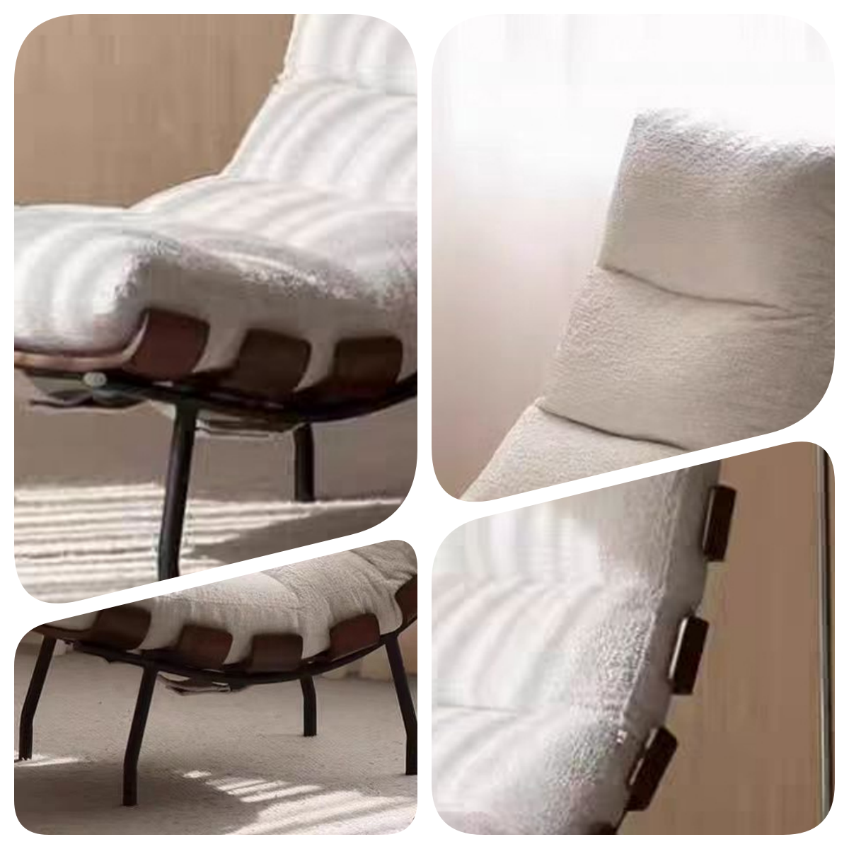 LIVARA EC1244 Saddle Leather Leisure Chair