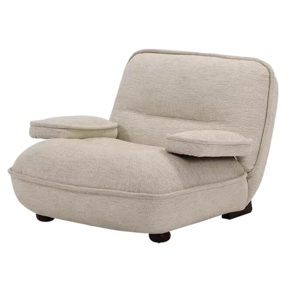 LIVARA EC1165 White Ash Wood Leisure Chair