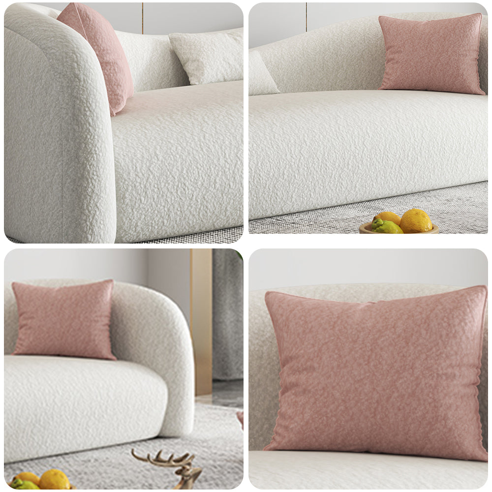 LIVARA SM1004 240cm Length Butterfly-shaped Backrest Sofa Solid Wood Frame - Beige