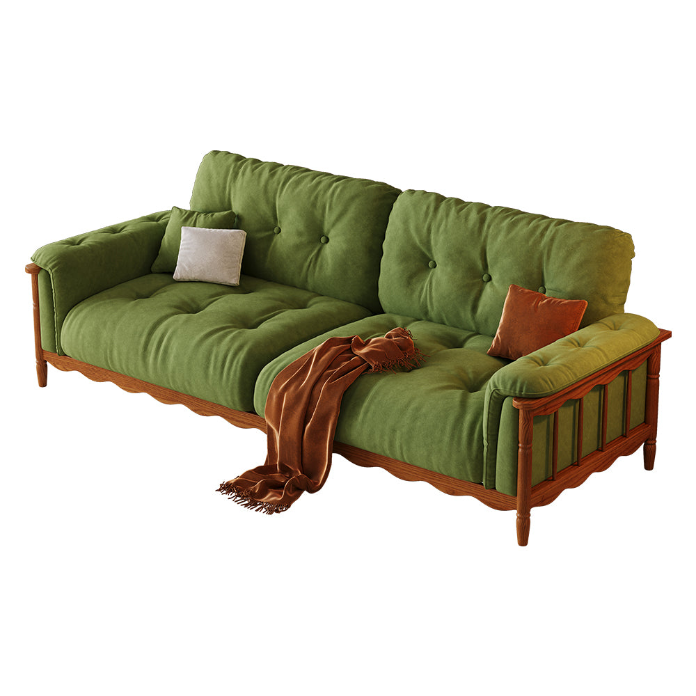 LIVARA 909 180-280cm Vintage Style Velvet Sofa 180-280cm With Cushions