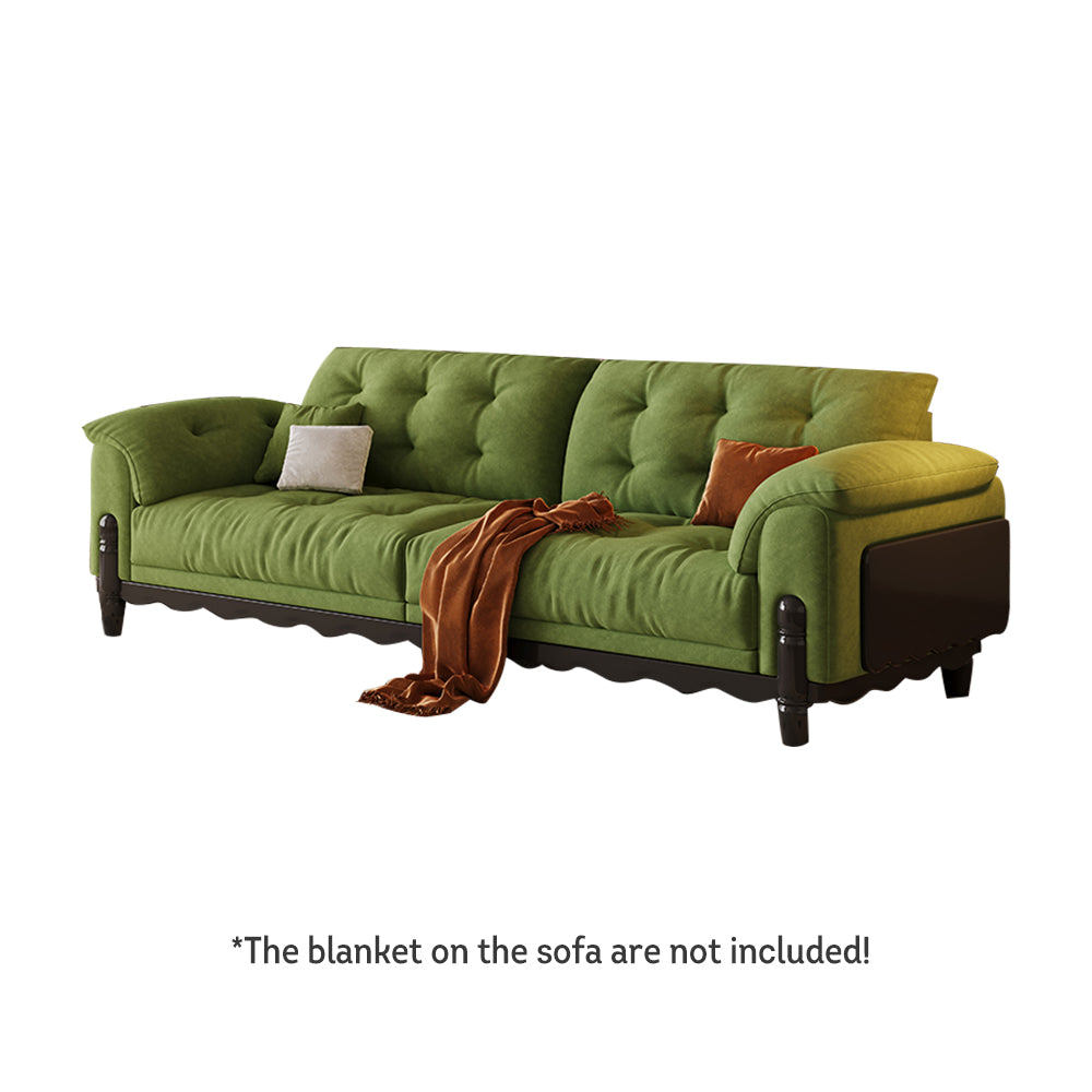 LIVARA 910 180/210/240/280cm Length Velvet Fabric Sofa Solid Wood Frame