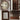 LIVARA Asian Style Walnut Wood Room Divider, Floral & Bird Motif, Elegant Privacy Screen for Home Decor