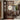 LIVARA Asian Style Walnut Wood Room Divider, Hollow Slatted Design with Lotus Motif, Elegant Home Decor Screen
