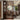 LIVARA Oriental Style Walnut Wood Room Divider, Hollow Slatted Design with Lotus & Koi Motif, Ideal for Entryway or Foyer